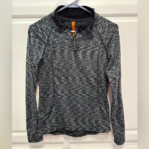 Zakti Black White 1/4 Zip Up Long Sleeve Jacket Women’s Size 4